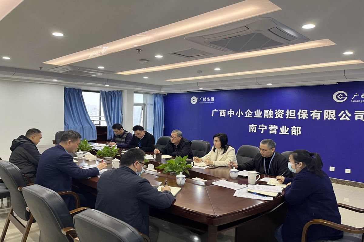 中小擔保領(lǐng)導到南寧營業(yè)部督導調(diào)研